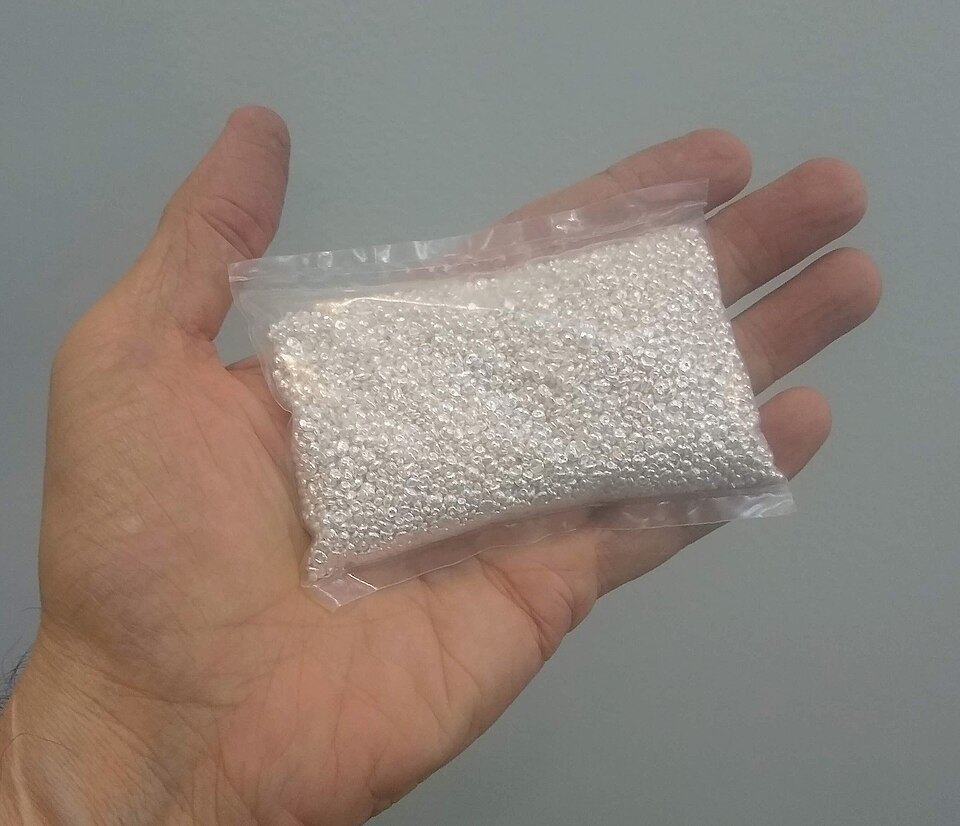 袋裝銀顆粒（首飾廠鑄造用料實物）